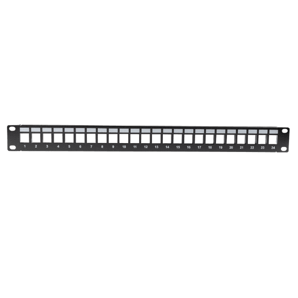 Dynamix DYNAMIX Horizontal 19' 1RU Unloaded 24 Port UTP Patch Panel. RoHS PP-UK-24