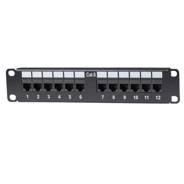Dynamix DYNAMIX 10' 12 Port Cat6 Patch Panel for 10' Cabinet R10 series PP10-C6-12