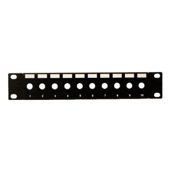 Dynamix DYNAMIX 10" 10 Port Unloaded F-Connector Patch Panel for 10" PP10-UF-10