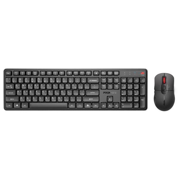 PROMATE Ergonomic Wireless Keyboard With Silent Keys And 5000DPI Mouse PROCOMBO-15