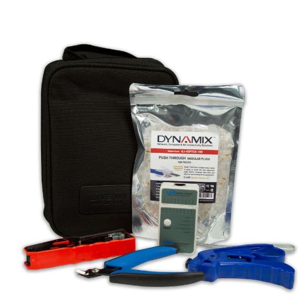Dynamix DYNAMIX Cat6 UTP Plug Termination Kit, Includes: 100x Cat6 UTP Push RJ-45PT-KIT
