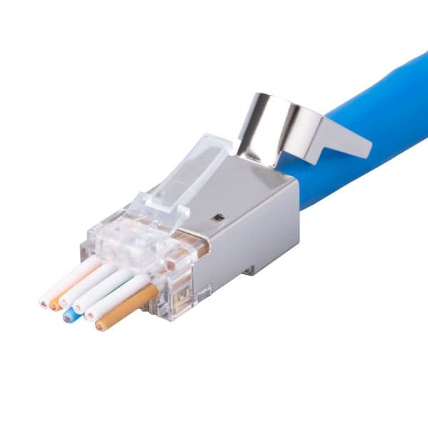 Dynamix DYNAMIX Cat6/6A STP External Ground push through plug, 20pc pack. RJ-45PTC6AS-20