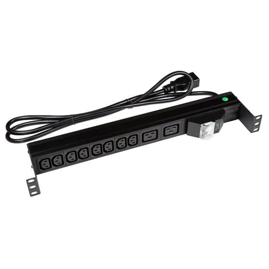 Dynamix DYNAMIX 10 Outlet Horizontal Power Rail (8x 10A IEC C13 & 2x 16A IEC RPR-IEC-16A10H