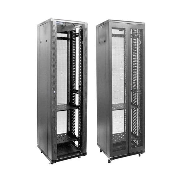 Dynamix DYNAMIX 42RU Server Cabinet 600mm Deep, Front Glass Door, Rear Mesh RSME4266