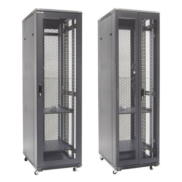 Dynamix DYNAMIX 42RU Server Cabinet 800mm Deep, Front Mesh Door, Rear Mesh RSME4268