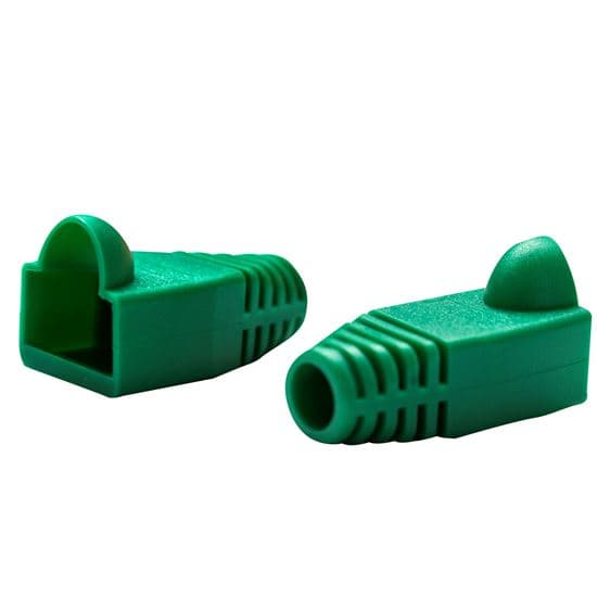 Dynamix DYNAMIX GREEN RJ45 Strain Relief Boot (6.0mm Outside Diameter). 20pk SRB-UTP-GRN-20
