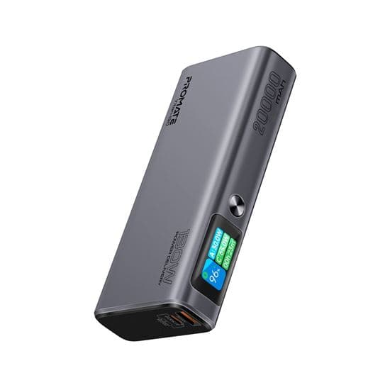 Promate PROMATE 20000mAh 130W Sleek PD Aliminium Power Bank with LCD TITAN-130