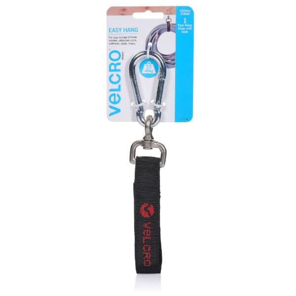 Velcro VELCRO Easy Hang 430mm Strap with Hook. Store and Hold up to 40Kgs. VEL21126