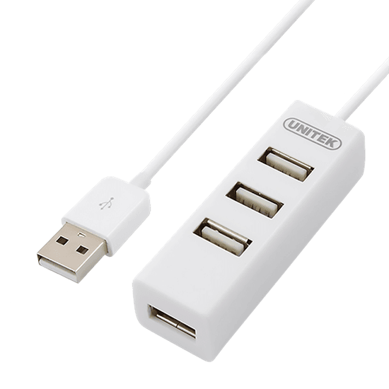 Unitek UNITEK USB-A 2.0 4-Port Hub. Plug & play. Backward compatible with Y-2146