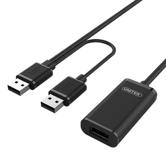 Unitek UNITEK 10m USB 2.0 Active Extension Cable. Built-in Extension Y-278