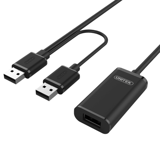 Unitek UNITEK 20m USB 2.0 Active Extension Cable. Built-in Extension Y-279