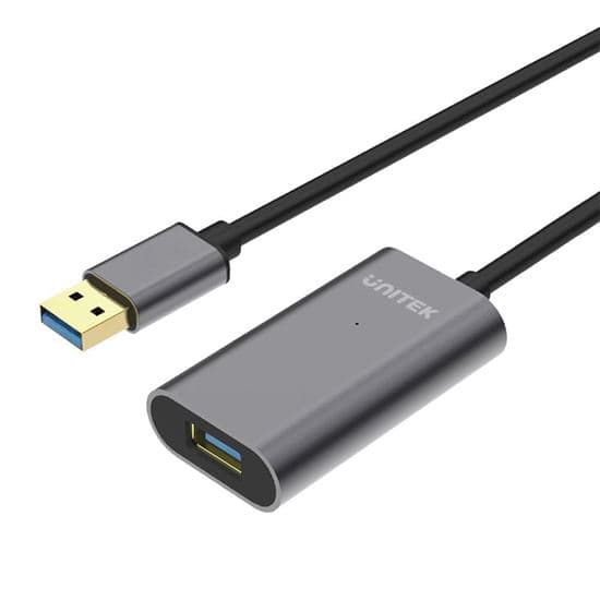 Unitek UNITEK 10m USB 3.0 Aluminium Extension Cable. Built-in Extension Y-3005