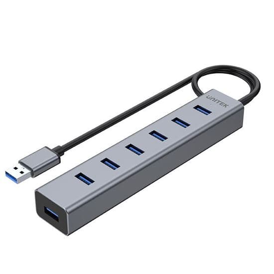 Unitek UNITEK USB-A 3.0 7-Port Hub. Apple Style Aluminium Design. Y-3090