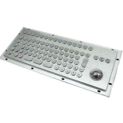 Inputel KB205 Stainless Steel Keyboard + Trackball IP65 - PS/2