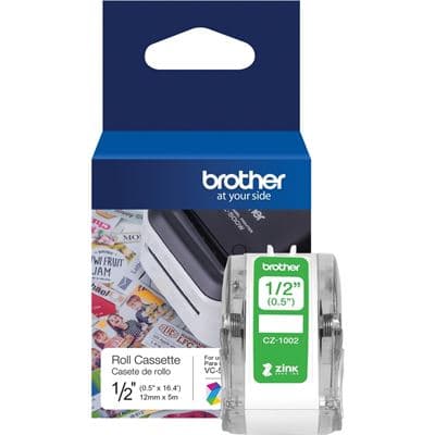 Brother Brother CZ-1002 12mm Printable Roll Cassette CZ-1002