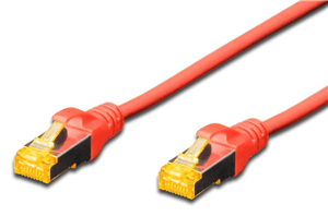 Digitus Digitus S-FTP CAT6A Patch Lead - 0.5M Red CA9301R