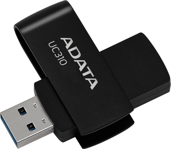 Adata ADATA UC310 Swivel USB3.2 128GB Black Flash Drive FP377-BY28
