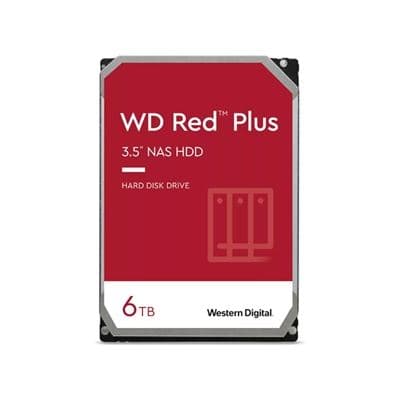Western Digital WD Red Plus 6TB SATA 3.5" Intellipower 256MB NAS HDD 3Yr Wty WD60EFPX