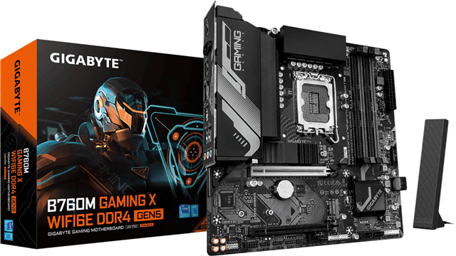 Gigabyte B760M Gaming X Wifi6E DDR4 Gen5 Motherboard