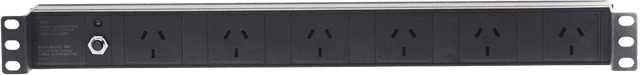 4Cabling 1RU 6 Way GPO Recessed Rack Mount PDU Power Rail (Drop Ship)