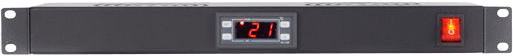 4Cabling 1RU Digital Temperature Unit with 2 Way Cooling Fans