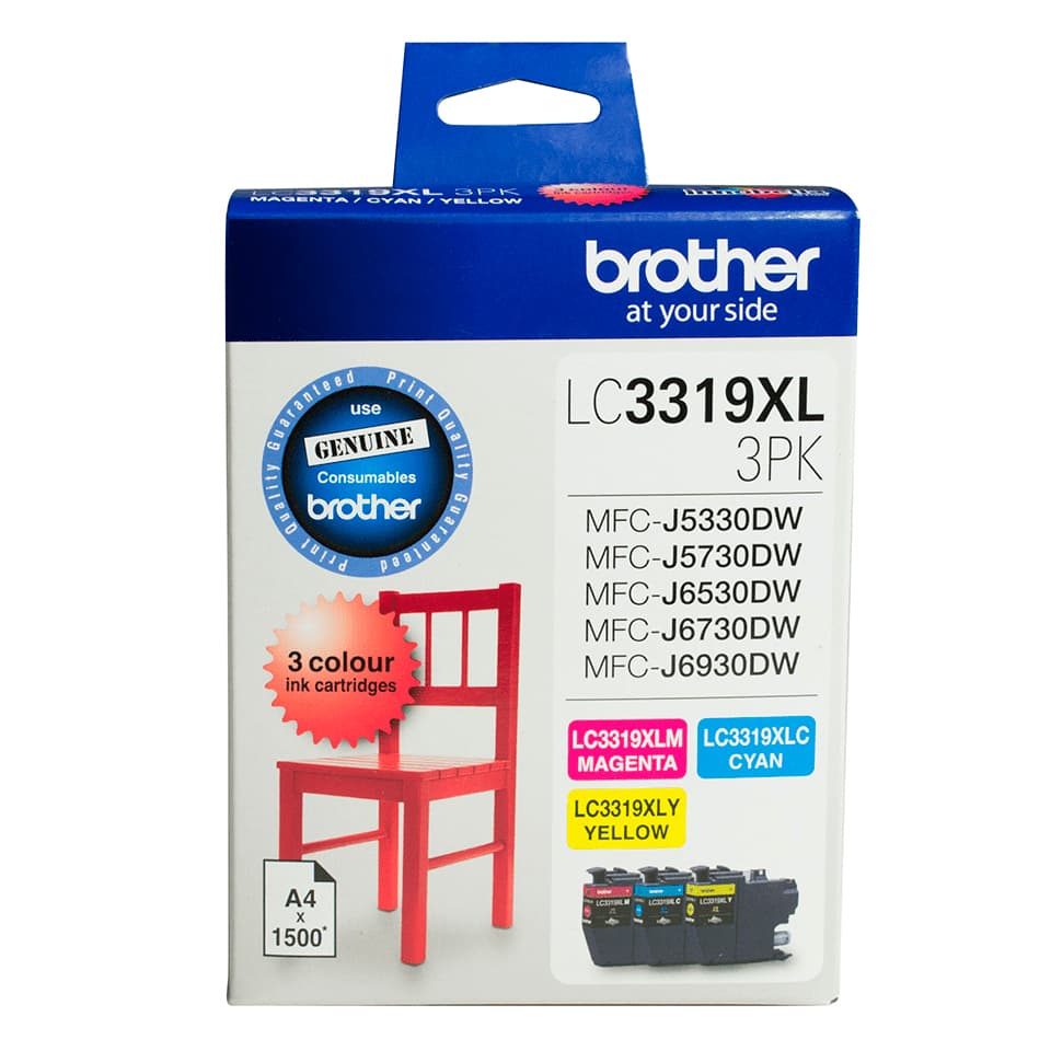 Brother Brother LC3319XL CMY Colour Pk B3319XLCMY