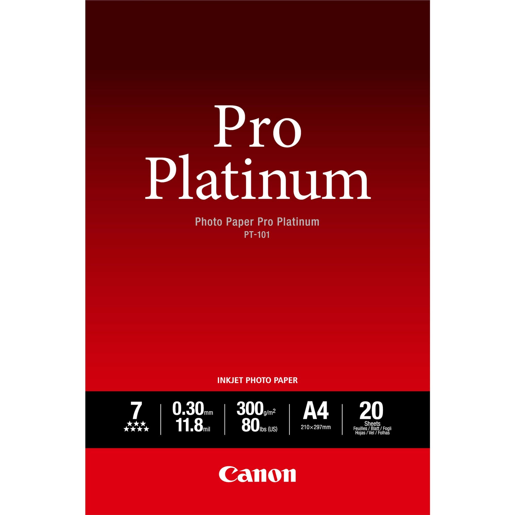 Canon Canon A4 Pro Platinum 20pk CPT101A4