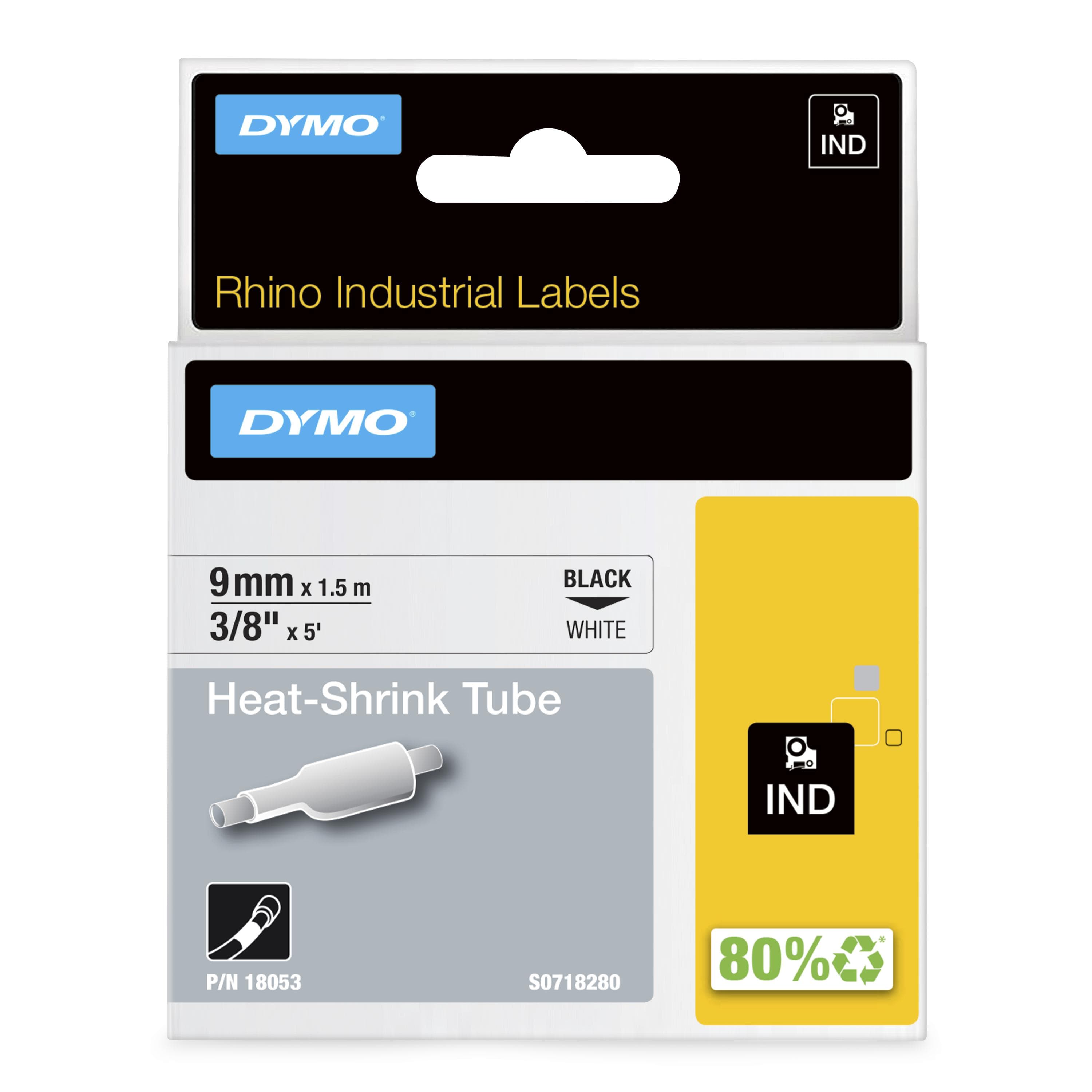 Dymo Dymo Rhno Tube Ht Shrk 9mm Wht DY18053