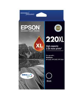 Epson Epson 220 HY Black Ink Cart E220BXL