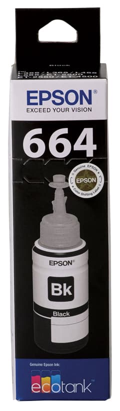 Epson Epson T664 Blk Eco Tank Ink E6641
