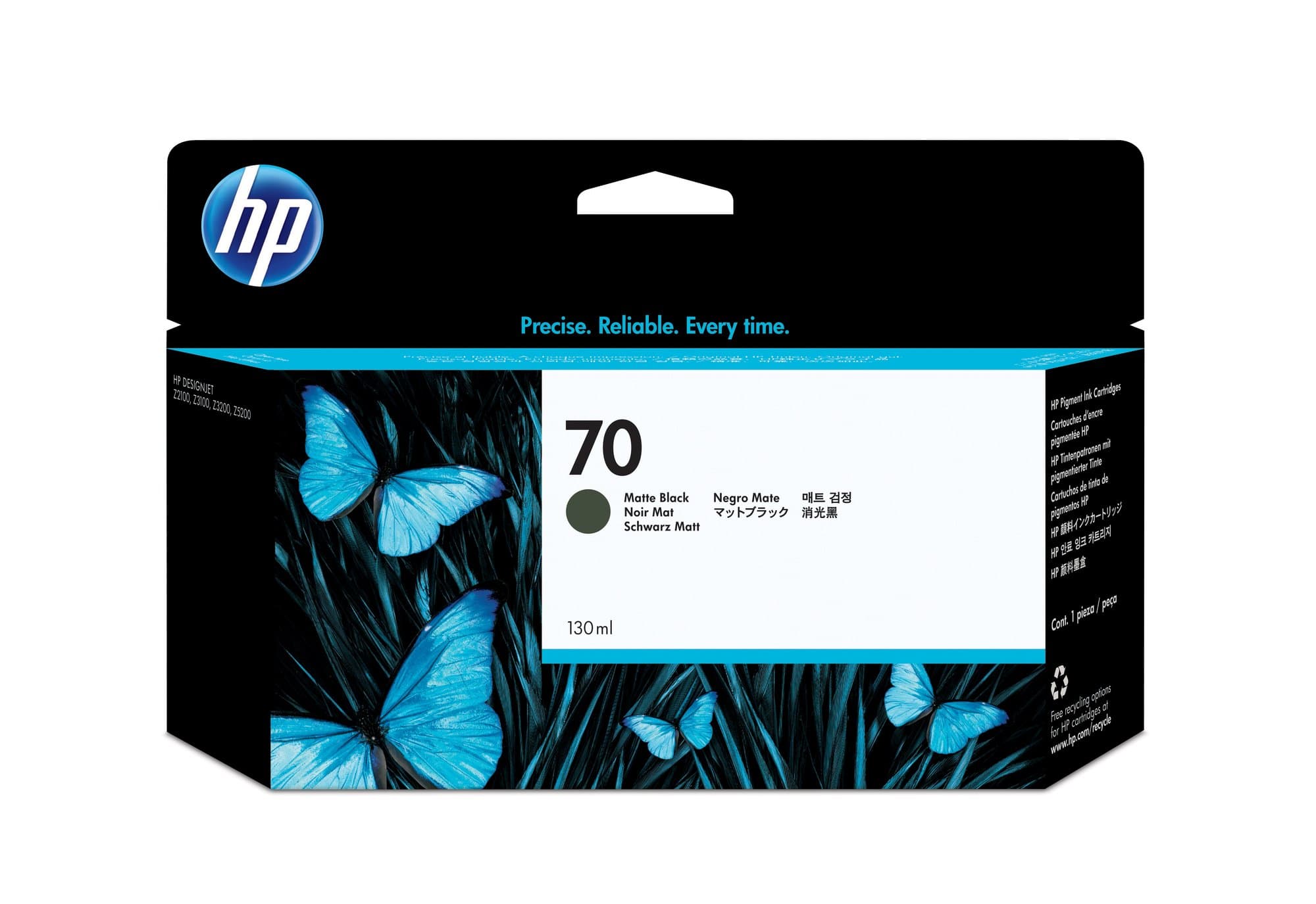 HP HP#70 130ml Mat Blk Ink C9448A HI70MB