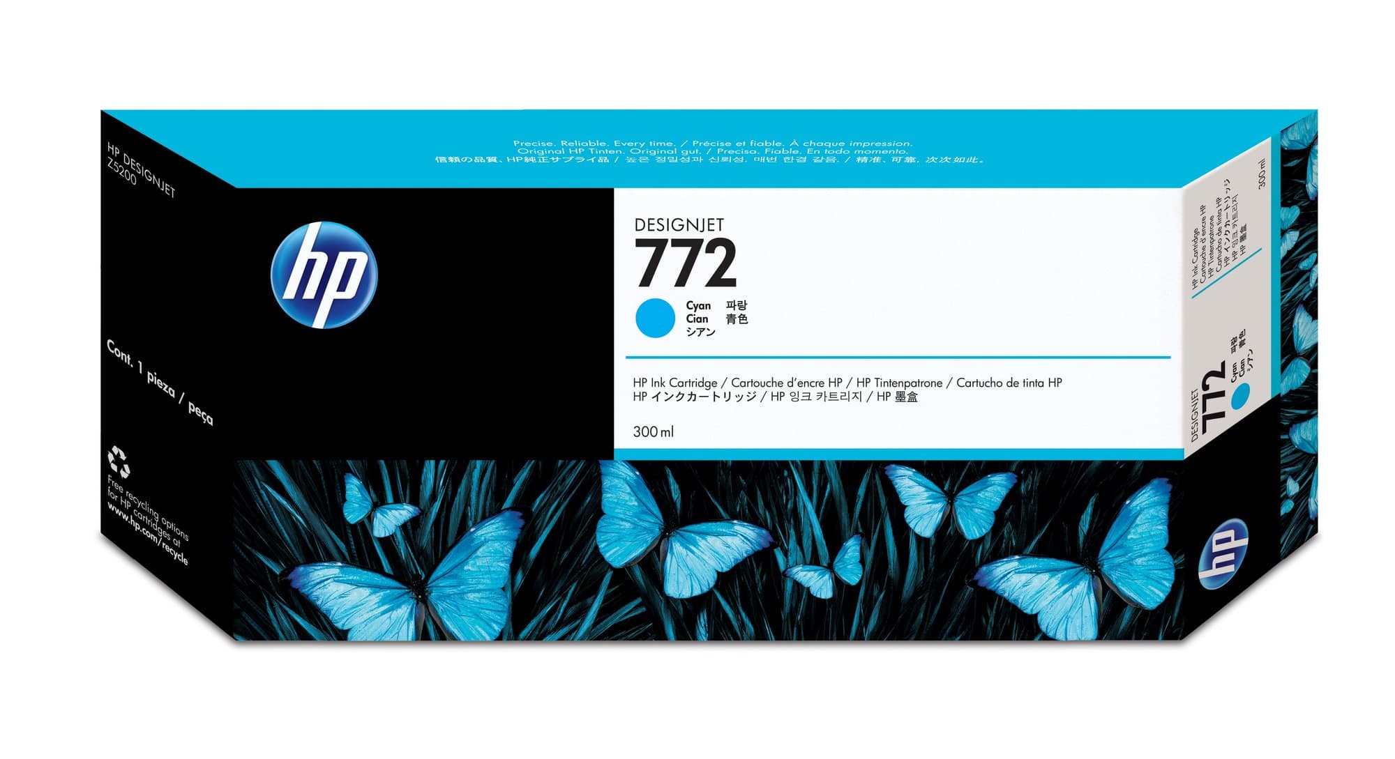 HP HP #772 300ml Cyan Ink CN636A HI772C