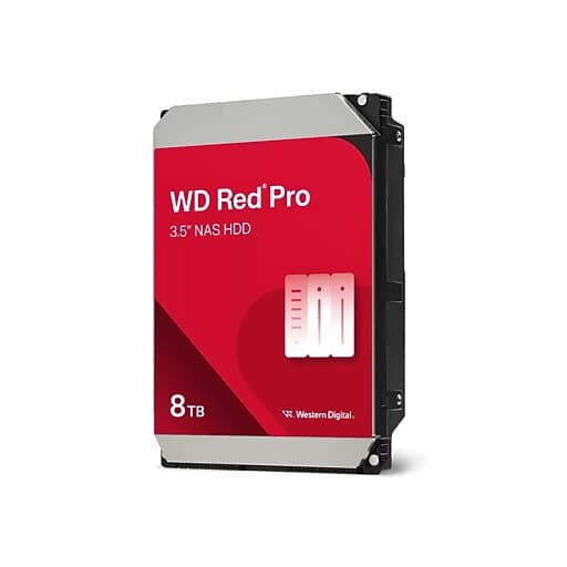 WD WD Red Pro 8TB HDD 3.5" NAS SATA 256MBS 7200RPM 5YRS Wty WD8005FFBX