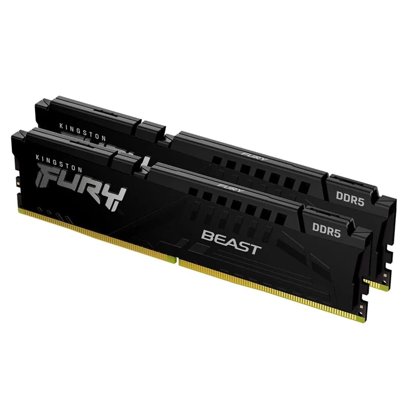 Kingston Kingston 64GB 6000MT/S DDR5 CL30 Dimm(Kit of 2) Fury Beast Black Expo KF560C30BBEK2-64