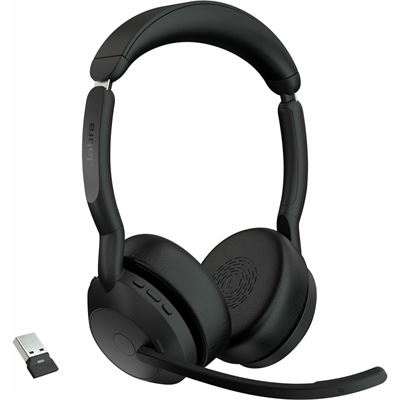 Evolve2 55 Stereo Wireless (Bluetooth) Headset MS USB-C Link 380 Jabra — view 2