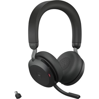 Evolve2 75 Bluetooth Stereo Headset with Charging Stand USB-C UC Jabra — view 2
