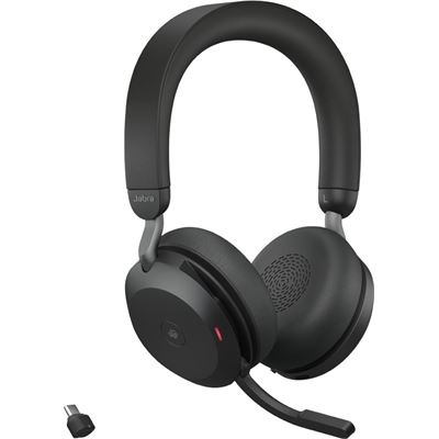 Evolve2 75 Bluetooth Stereo Headset with Charging Stand USB-C MS Jabra — view 1