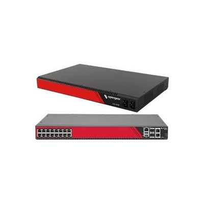 CM8116-10G 16 selectable serial ports 2x 10GbE SFP+ 2x 1GbE  32GB flash TPM 2.0 Docker support C14 power cord Opengear — view 2