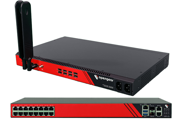 Opengear OM2216-L-AU Console Server + Automation 16 Serial 1GbE Global LTE Python Runtime Docker Support Secure Boot Dual AC Power Supply Opengear — view 2