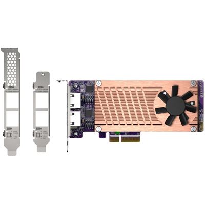 PCIe card to add M.2 SSD Slots and 2.5GbE Ethernet Ports QNAP — view 2