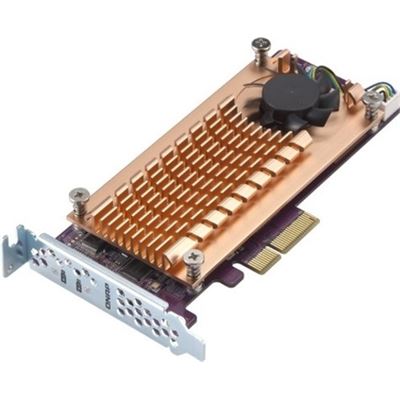Dual M.2 SATA SSD expansion card; (PCIe Gen2 x2) for 2 M.2 SATA SSDs QNAP — view 2