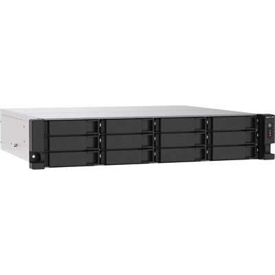 12-Bay NAS AMD Ryzen 2.2 GHz CPU 8 GB RAM Rackmount Dual PSU QNAP — view 2