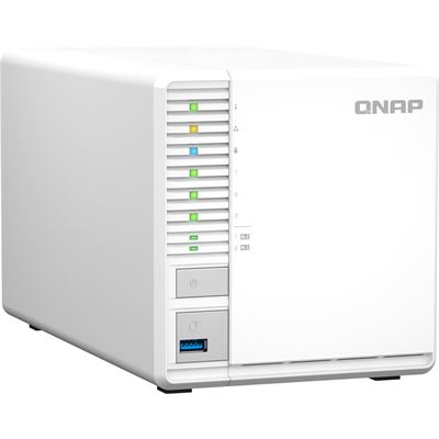High-performance 3-bay NAS with RAID 5 2.5GbE M.2 SSD caching for running virtual machines and Qtier QNAP — view 2