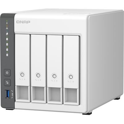 4-Bay NAS Quad-core 2GHz CPU 4GB RAM 1x 2.5GigE QNAP — view 2