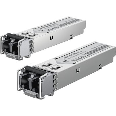 Pair of Gigabit SFP module 850nm Multi-mode 550M range LC connector Ubiquiti — view 2