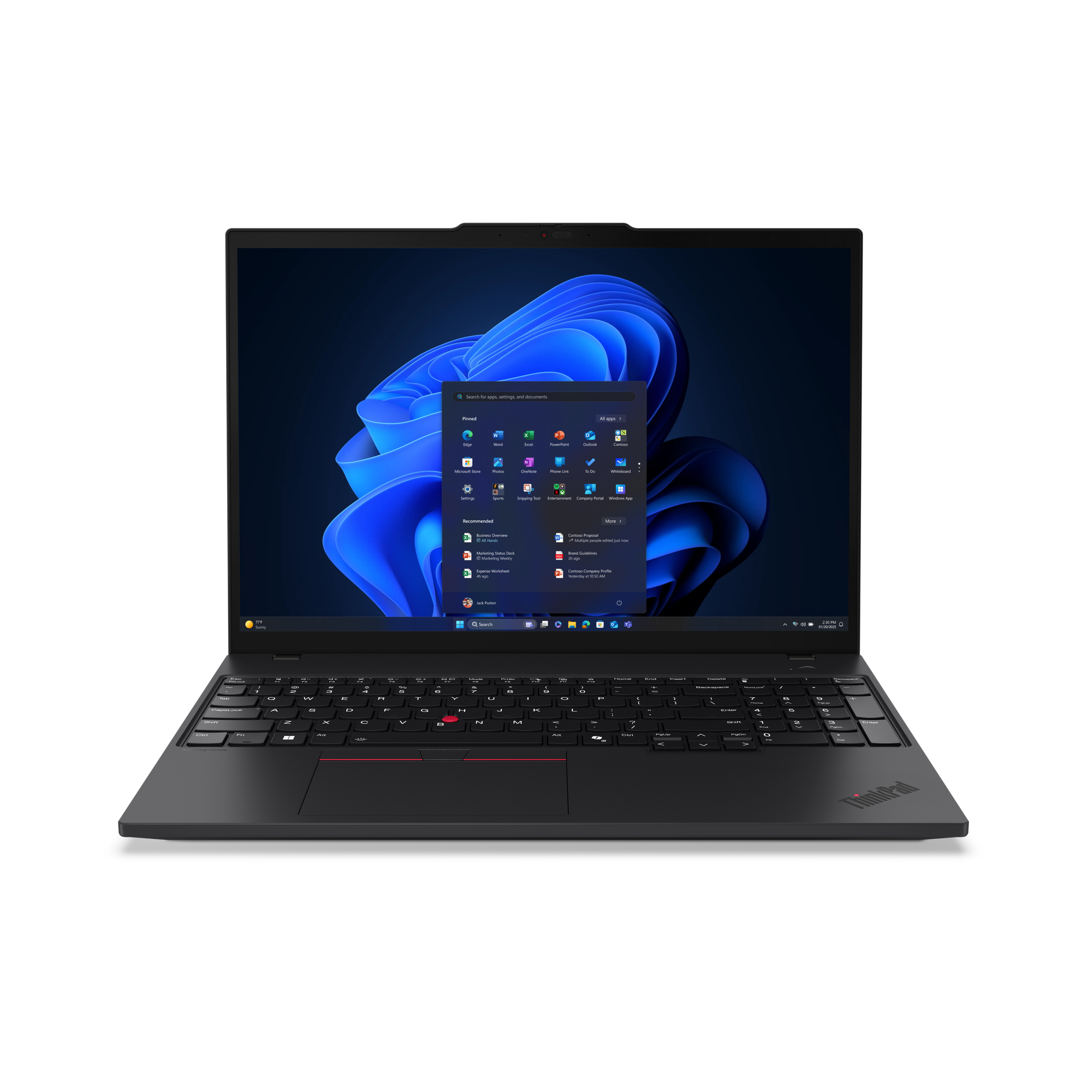 LENOVO T16 G4, 16" WUXGA, U7-265H VPRO, 32GB (16X2), 512GB, WF7, W11P, 3YP+CO LENOVO — view 2