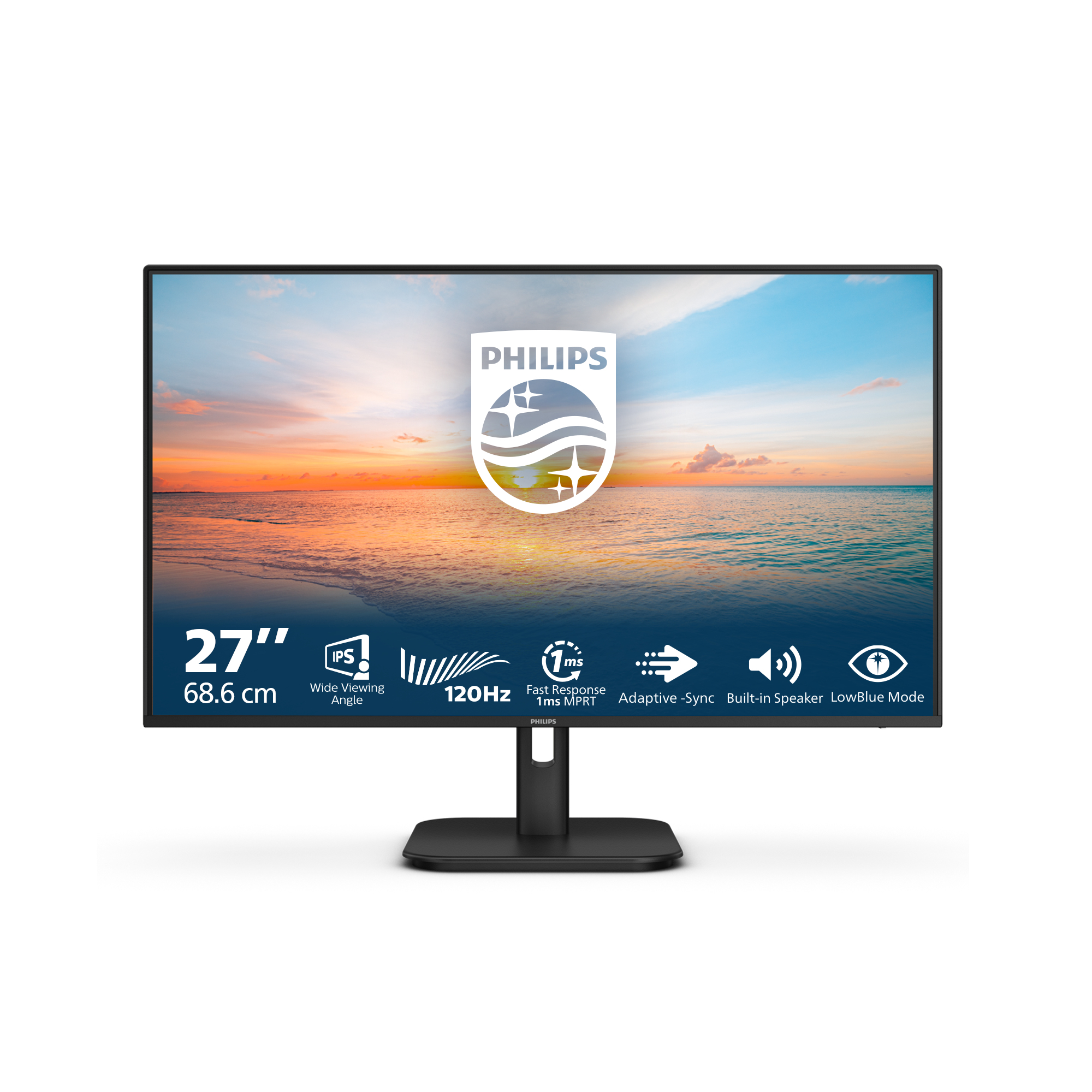 PHILIPS 27E1N1200A/75 27" 16:9 1080P FHD IPS LED,100HZ,MPRT 1MS,HDMI,DP,VGA,SPKR,4YR PHILIPS — view 2