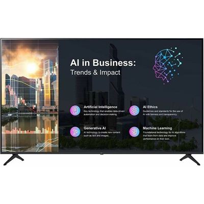 LG 50", UHD, 16:9, 300 NITS, 16/7, LANDSCAPE, HDMI X2, AV, RS232C, RJ45, USB, WI-FI, WEBOS LG — view 2