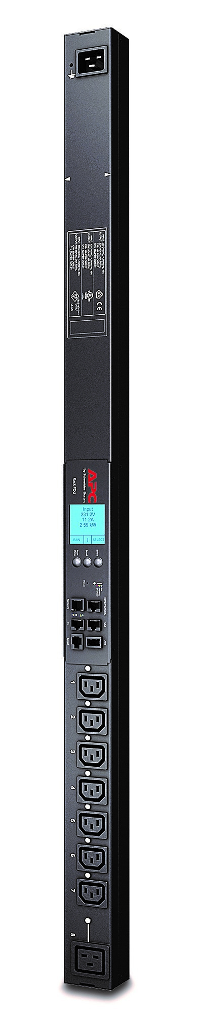 APC (AP8958) RACK PDU 2G, SWITCHED, ZEROU, 20A/208V, 16A/230V, (7) C13 & (1) C19 APC — view 2
