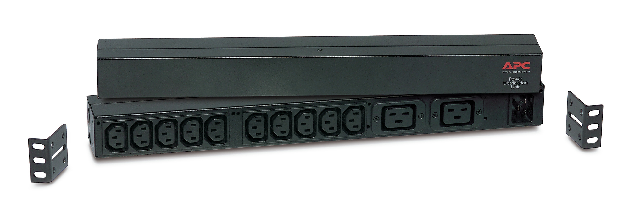 APC BASIC 1U RACK PDU, 240V, 16A, 3.7KW, C13(10), C19(2), IEC-320 C20, 2YR APC — view 2